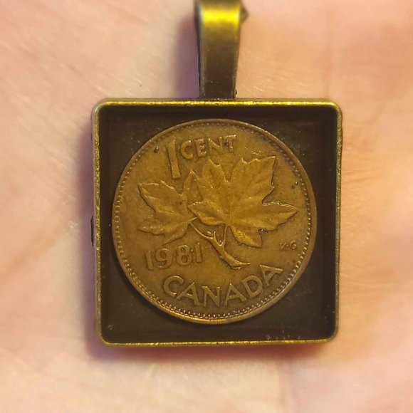 1981 One Cent Pendant with Ball Chain💰 - Picture 2 of 4